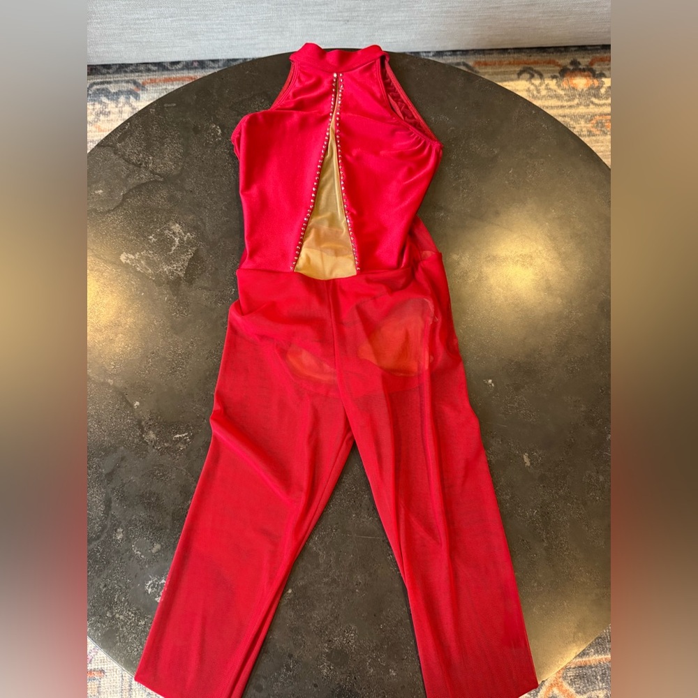 Patrick J Red and Gold Dance Costume